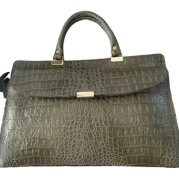 Victory Handbags - Rare* VTG Excellent Condition Alligator Grain Satchel/ Attaché with Top Handle